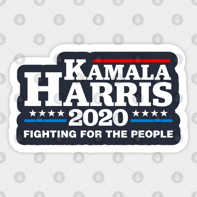 Kamala Harris 2020 Fighting For The People Sticker by TextTees